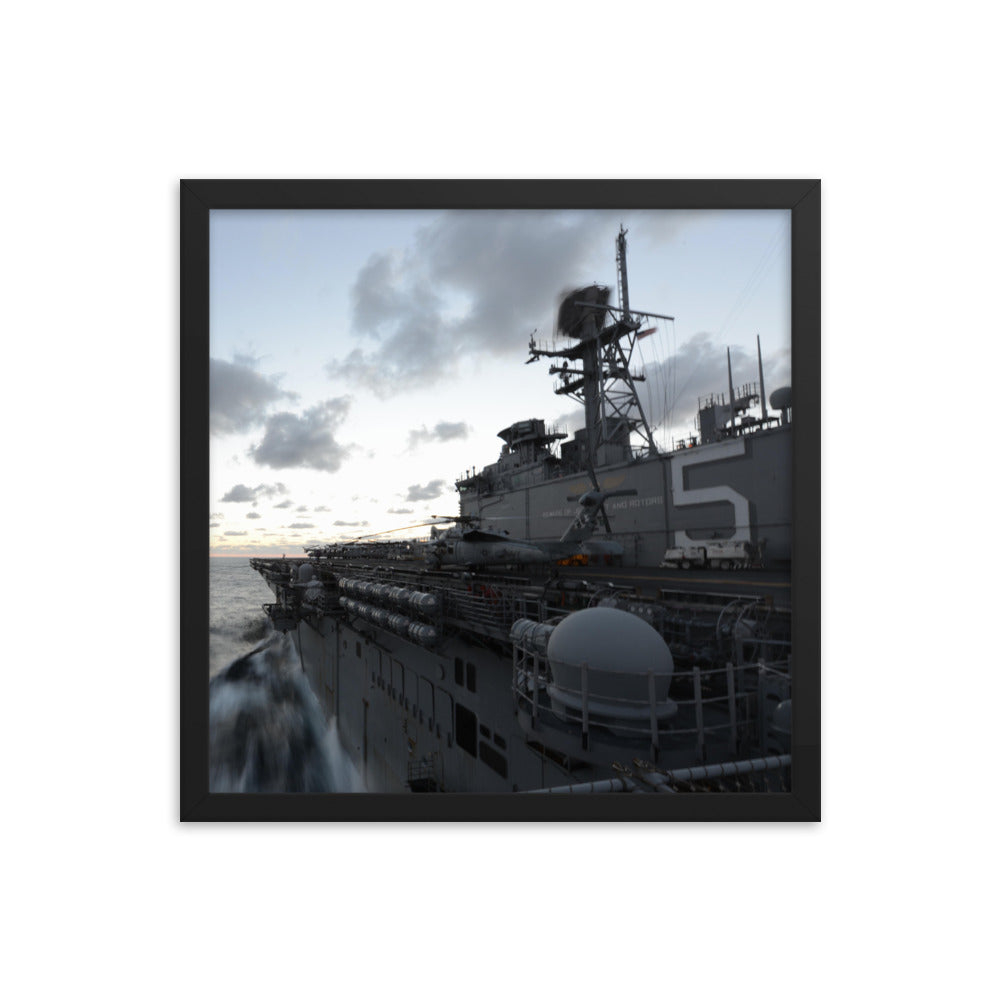 USS Bataan (LHD-5) Framed Ship Photo