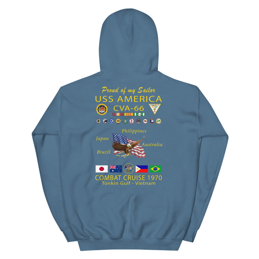 USS America (CVA-66) 1970 Cruise Hoodie - FAMILY