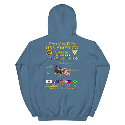USS America (CVA-66) 1970 Cruise Hoodie - FAMILY