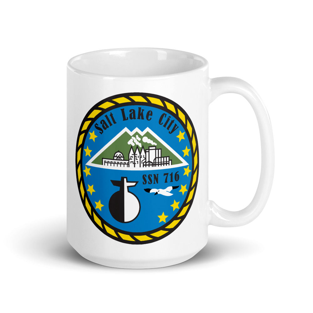 USS Salt Lake City (SSN-716) Ship's Crest Mug