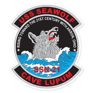 USS Seawolf (SSN-21) Ship's Crest Vinyl Sticker