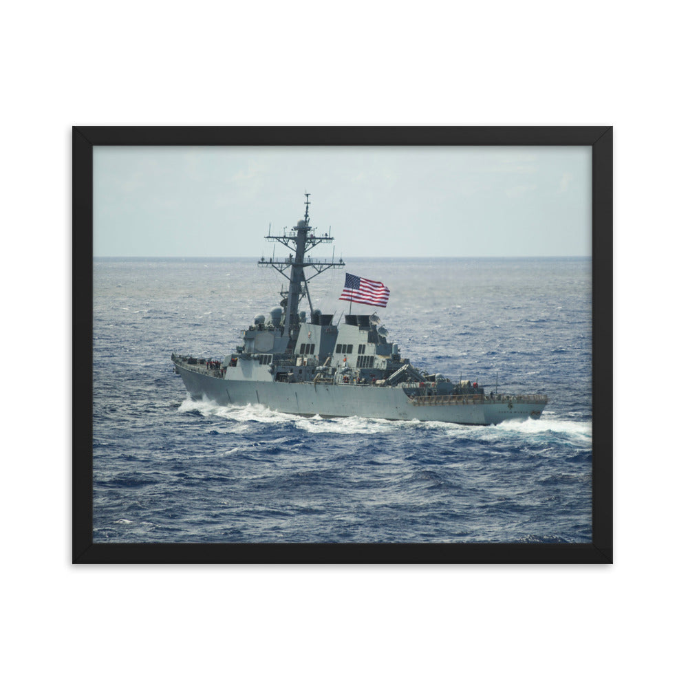USS Curtis Wilbur (DDG-54) Framed Ship Photo