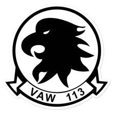 Load image into Gallery viewer, VAW-113 Black Eagles Squadron Crest Vinyl Sticker