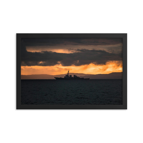 USS Carney (DDG-64) Framed Ship Photo