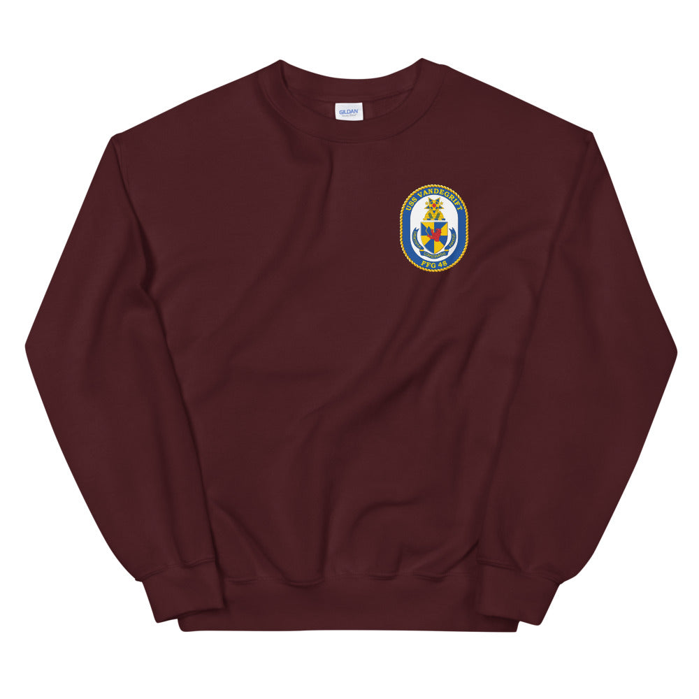 USS Vandergrift (FFG-48) Ship's Crest Sweatshirt