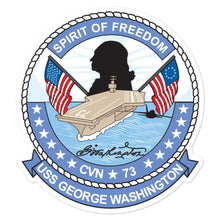 Load image into Gallery viewer, USS George Washington (CVN-73) Ship&#39;s Crest Vinyl Sticker