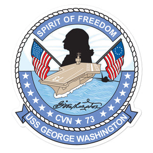 USS George Washington (CVN-73) Ship's Crest Vinyl Sticker