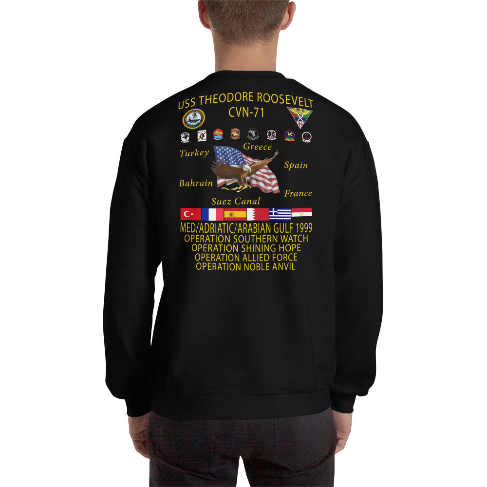 USS Theodore Roosevelt (CVN-71) 1999 Cruise Sweatshirt
