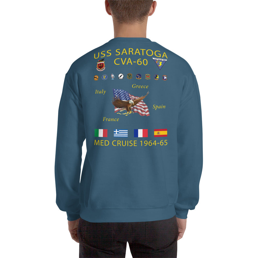 USS Saratoga (CVA-60) 1964-65 Cruise Sweatshirt