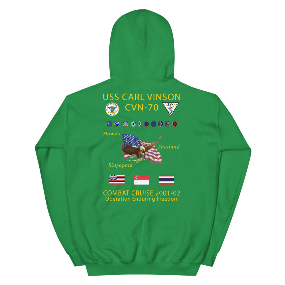 USS Carl Vinson (CVN-70) 2001-02 Cruise Hoodie