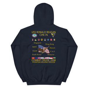 USS Ronald Reagan (CVN-76) 2008 Cruise Hoodie