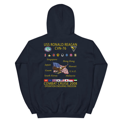 USS Ronald Reagan (CVN-76) 2008 Cruise Hoodie