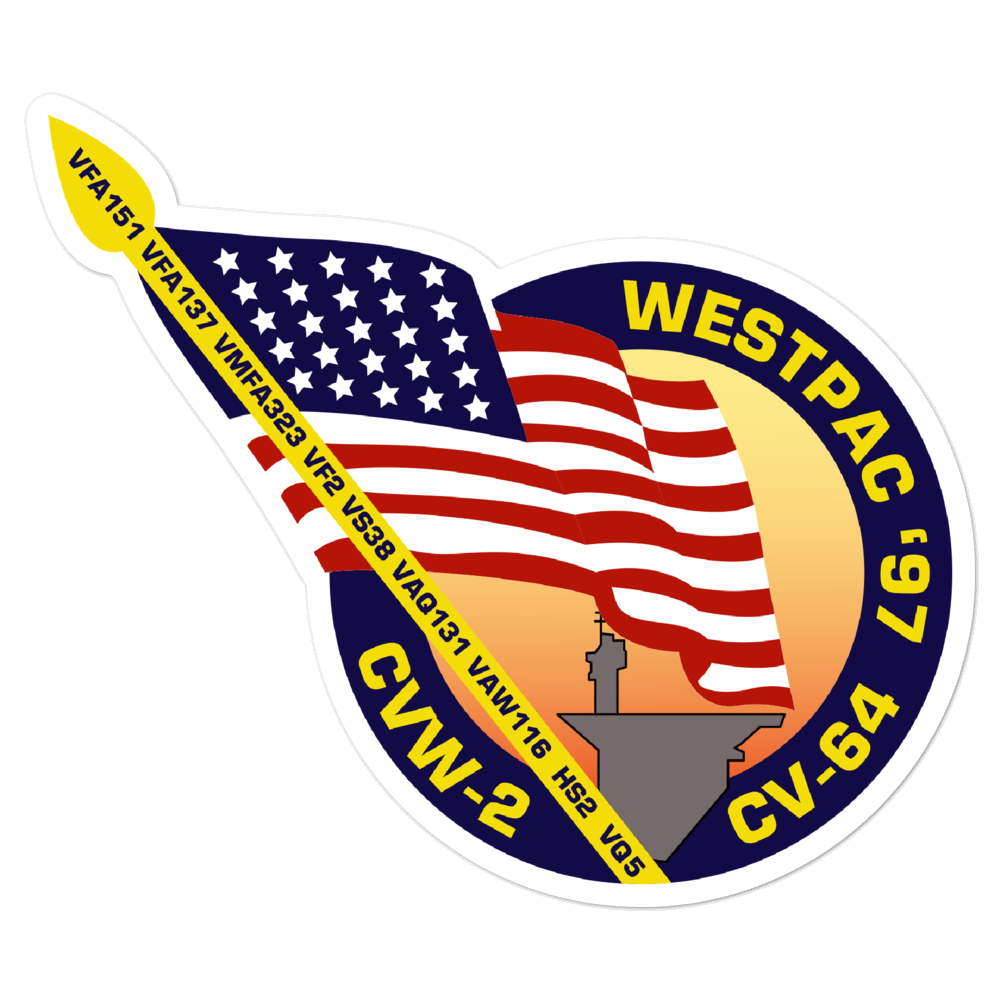 USS Constellation (CV-64) WESTPAC '97 Vinyl Sticker