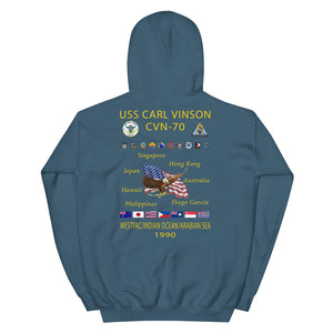 USS Carl Vinson (CVN-70) 1990 Cruise Hoodie