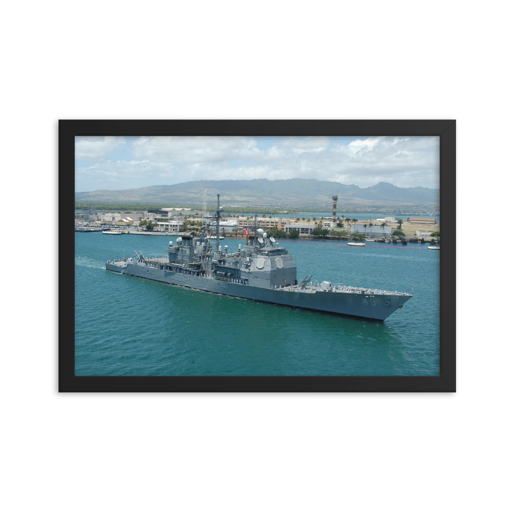 USS Vincennes (CG-49) Framed Ship Photo