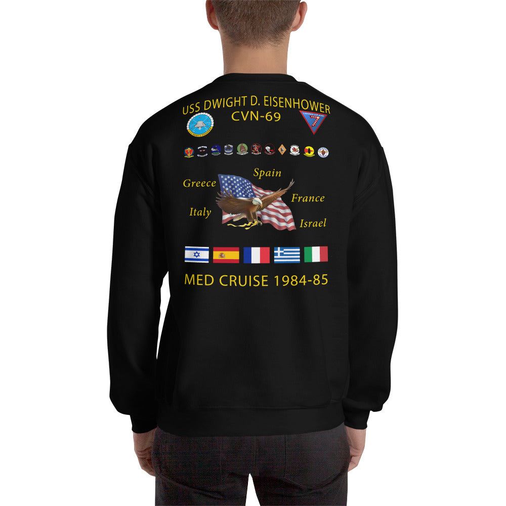 USS Dwight D. Eisenhower (CVN-69) 1984-85 Cruise Sweatshirt
