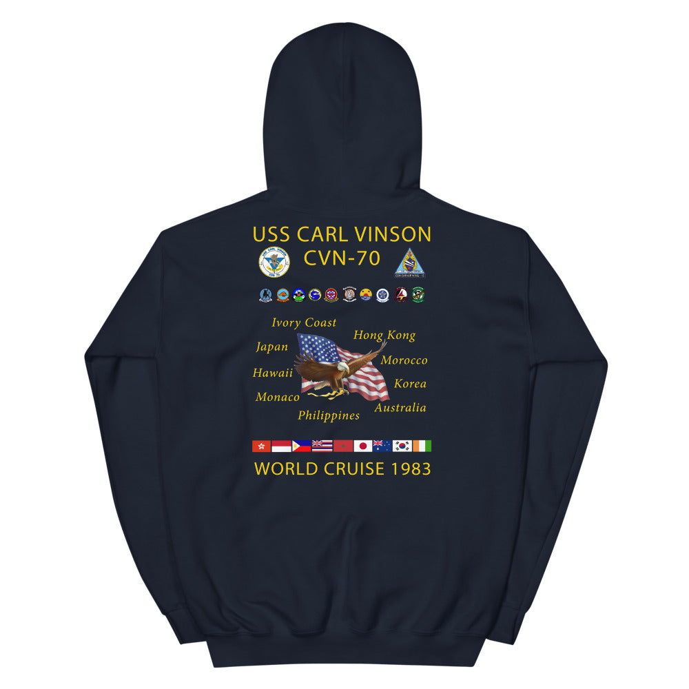 USS Carl Vinson (CVN-70) 1983 Cruise Hoodie