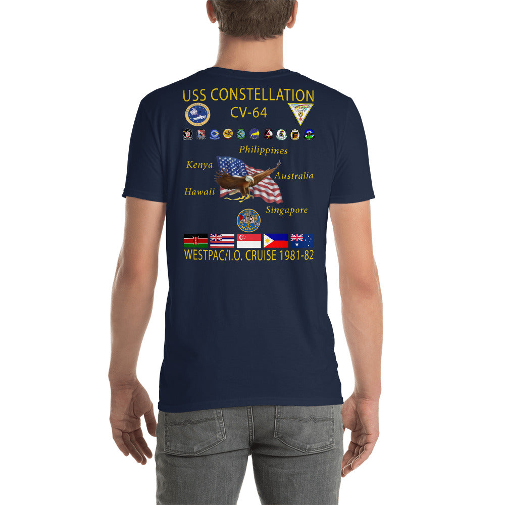 USS Constellation (CV-64) 1981-82 Cruise Shirt