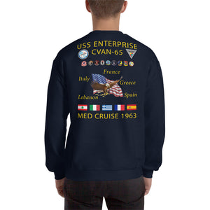 USS Enterprise (CVAN/CVN-65) 1963 Cruise Sweatshirt