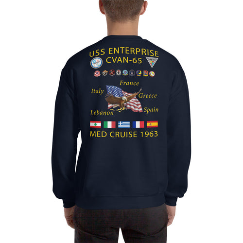 USS Enterprise (CVAN/CVN-65) 1963 Cruise Sweatshirt