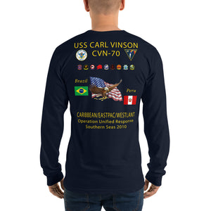 USS Carl Vinson (CVN-70) 2010 Southern Seas Long Sleeve Cruise Shirt