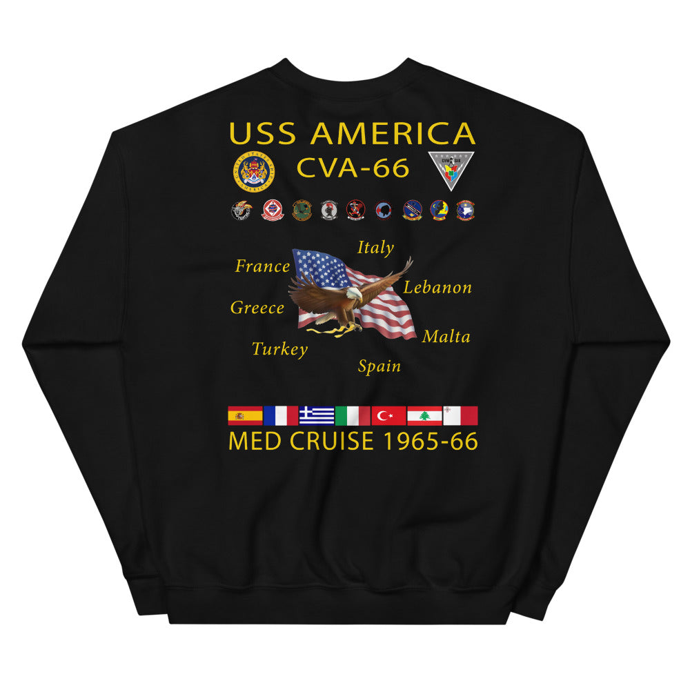 USS America (CVA-66) 1965-66 Cruise Sweatshirt