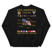 Load image into Gallery viewer, USS America (CVA-66) 1965-66 Cruise Sweatshirt