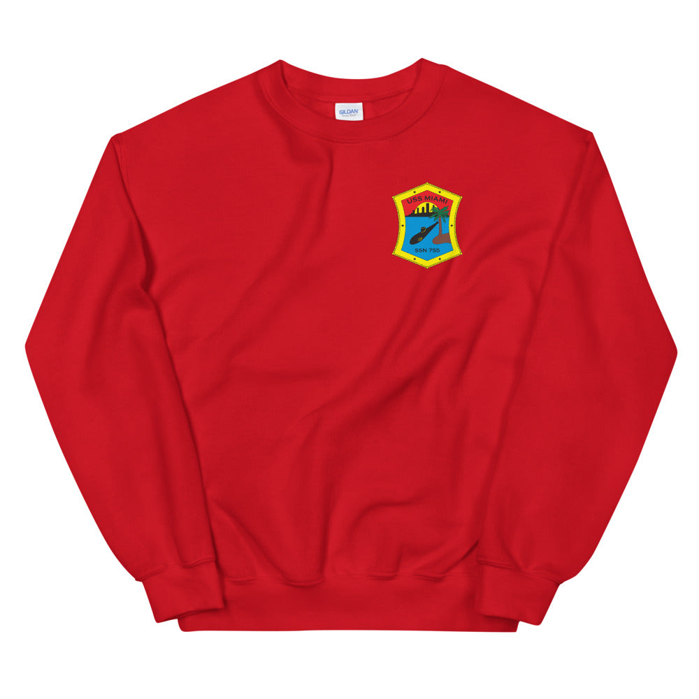 USS Miami (SSN-755) Ship's Crest Sweatshirt