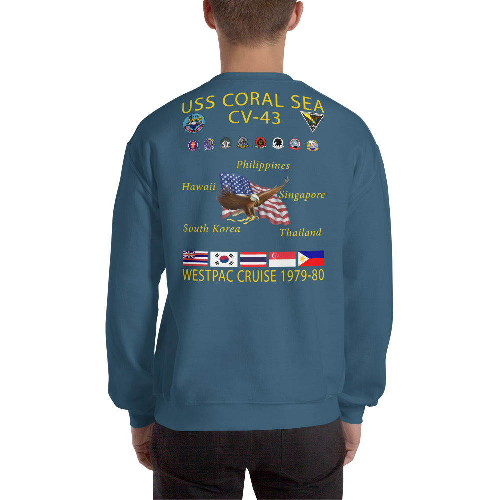 USS Coral Sea (CV-43) 1979-80 Cruise Sweatshirt