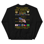 USS America (CVA-66) 1970 Cruise Sweatshirt - FAMILY