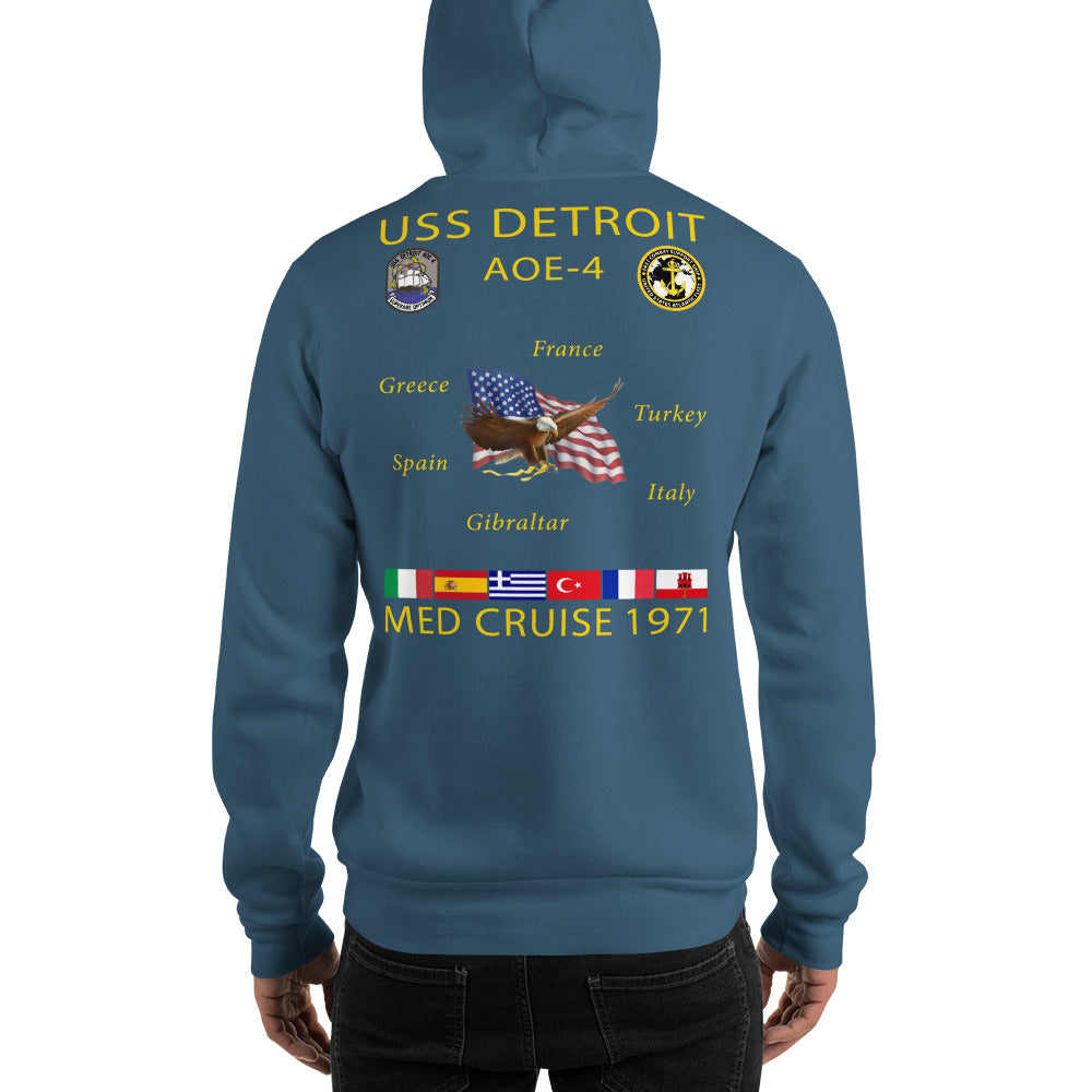 USS Detroit (AOE-4) 1971 Cruise Hoodie