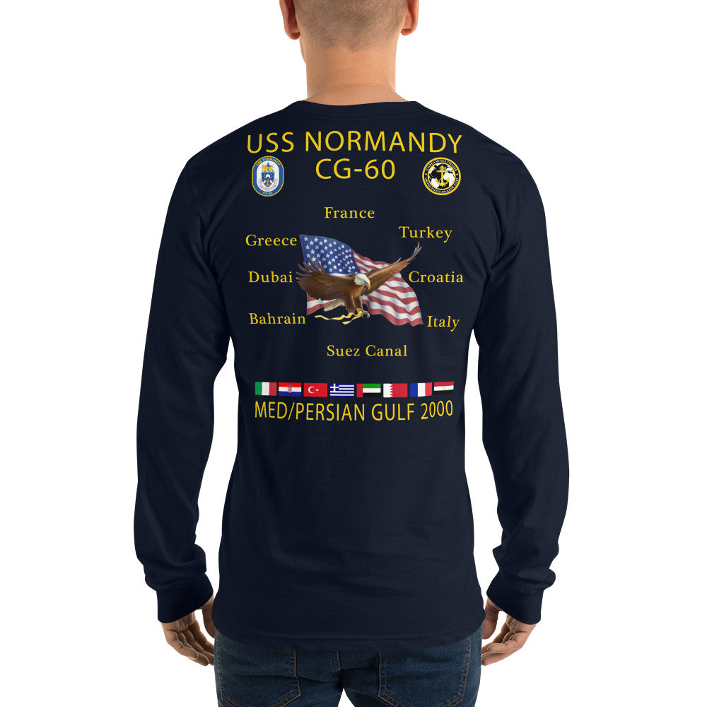 USS Normandy (CG-60) 2000 Long Sleeve Cruise Shirt