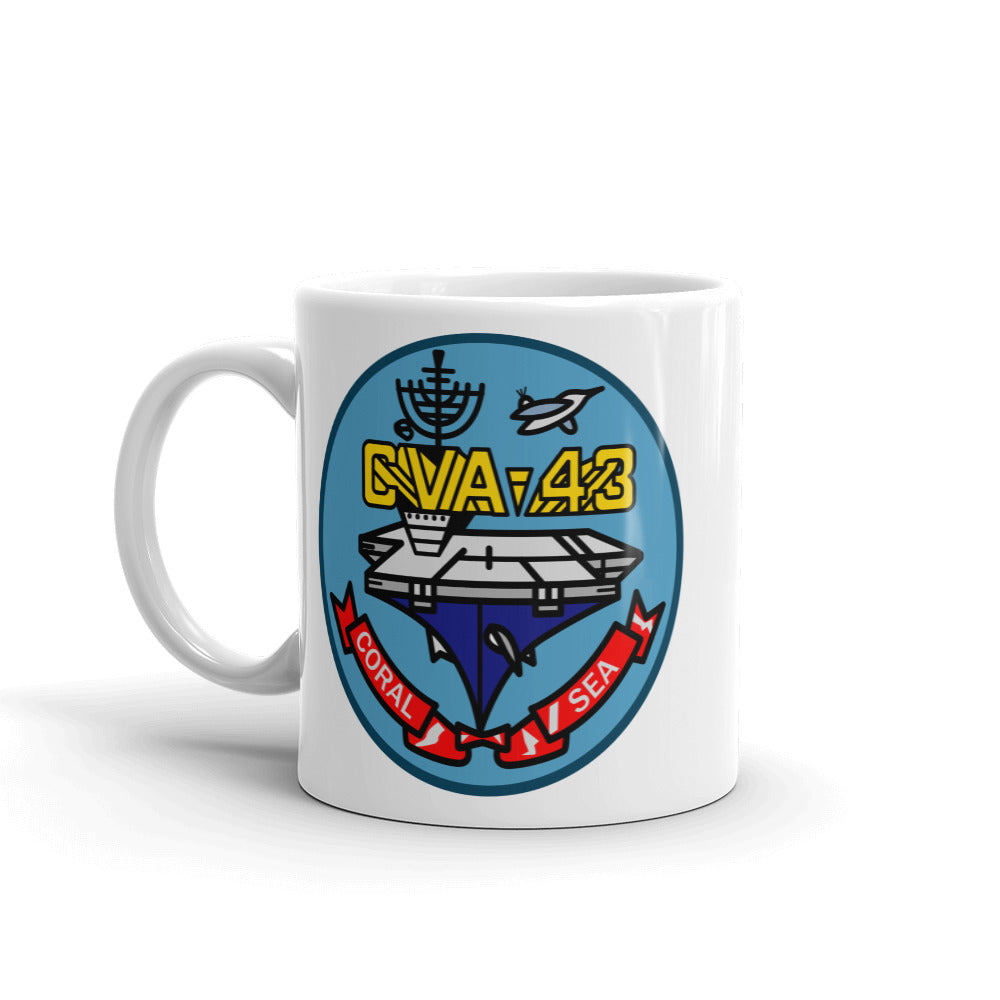 USS Coral Sea (CVA-43) Ship's Crest Mug
