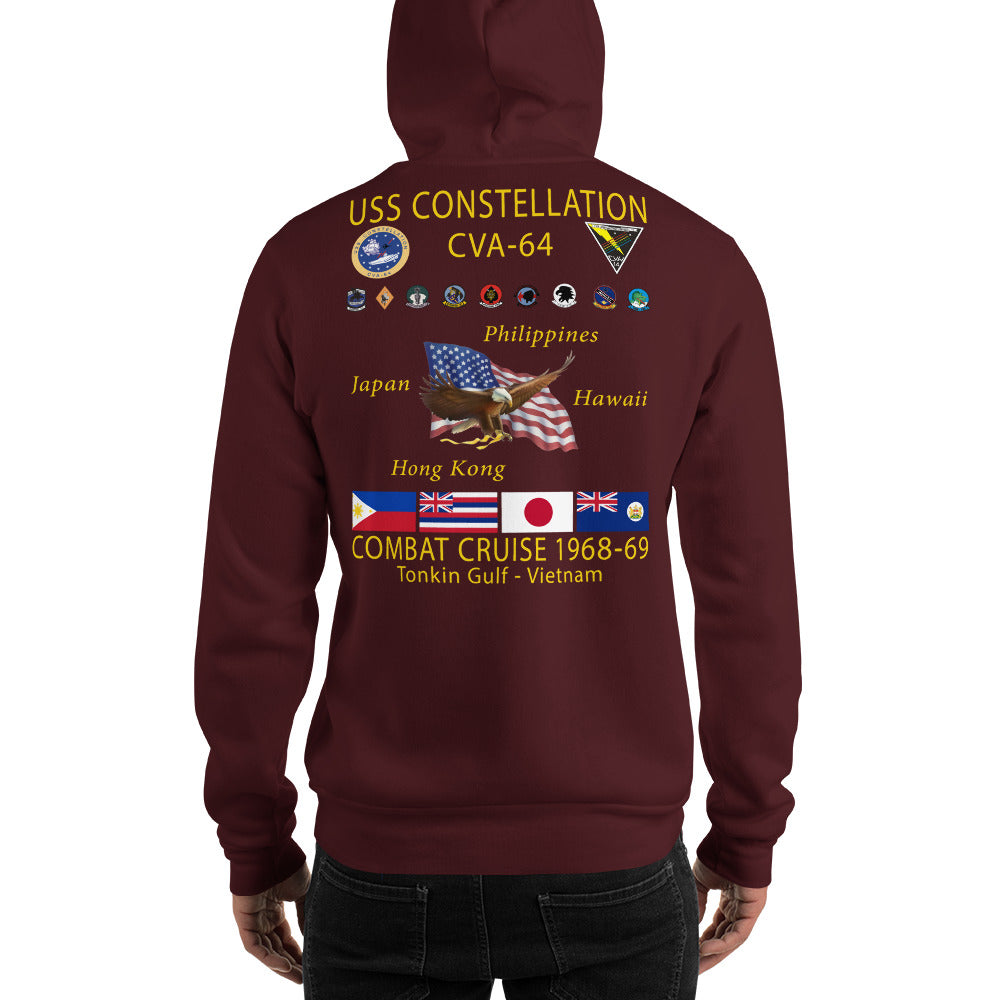 USS Constellation (CVA-64) 1968-69 Cruise Hoodie