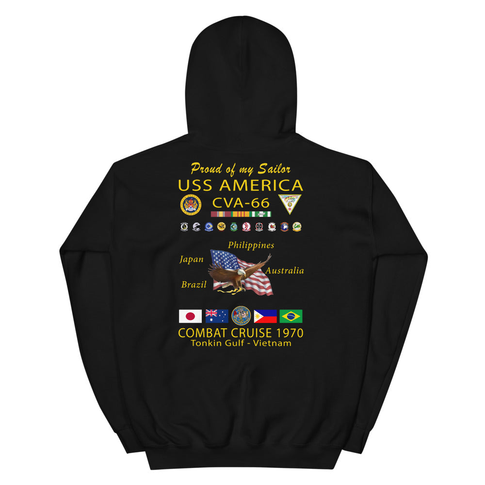 USS America (CVA-66) 1970 Cruise Hoodie - FAMILY