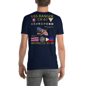 USS Ranger (CV-61) 1983-84 Cruise Shirt