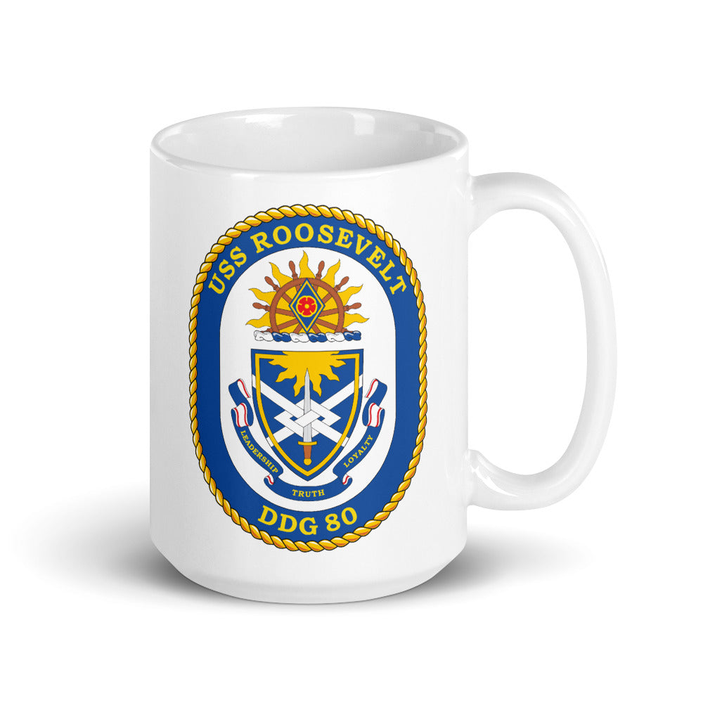 USS Roosevelt (DDG-80) Ship's Crest Mug