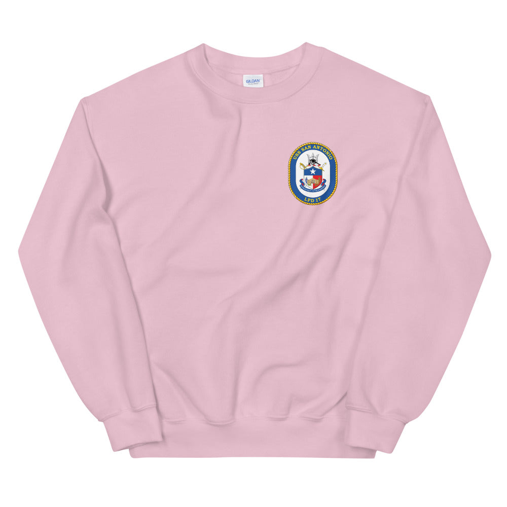 USS San Antonio (LPD-17) Ship's Crest Sweatshirt