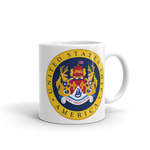 USS America (CVA/CV-66) Ship's Crest Mug
