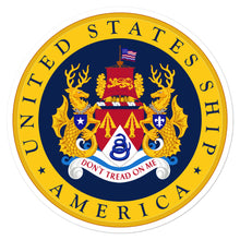 Load image into Gallery viewer, USS America (CVA/CV-66) Ship&#39;s Crest Vinyl Sticker