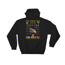 Load image into Gallery viewer, USS Coral Sea (CV-43) 1983 Cruise Hoodie