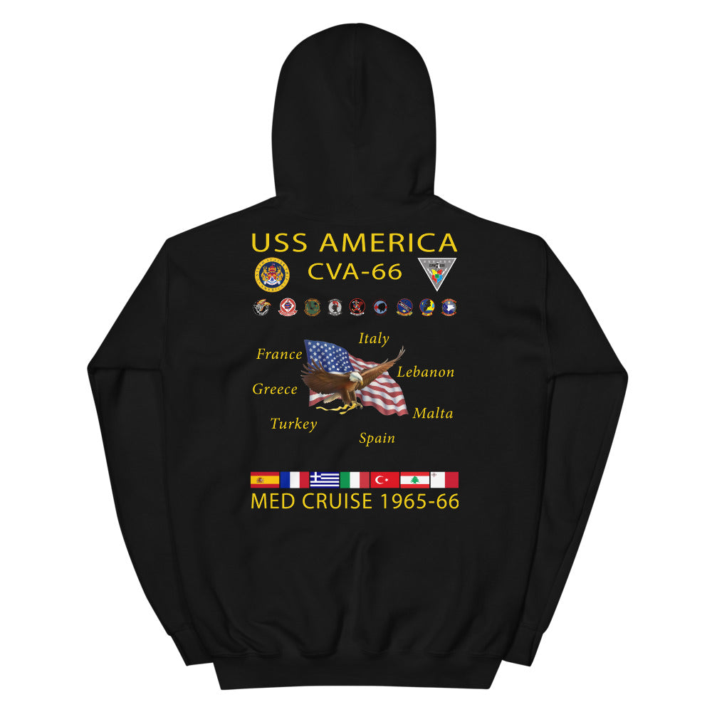 USS America (CVA-66) 1965-66 Cruise Hoodie