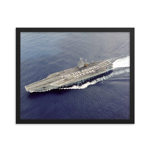 USS Theodore Roosevelt (CVN-71) Framed Ship Photo - For the Common Defense