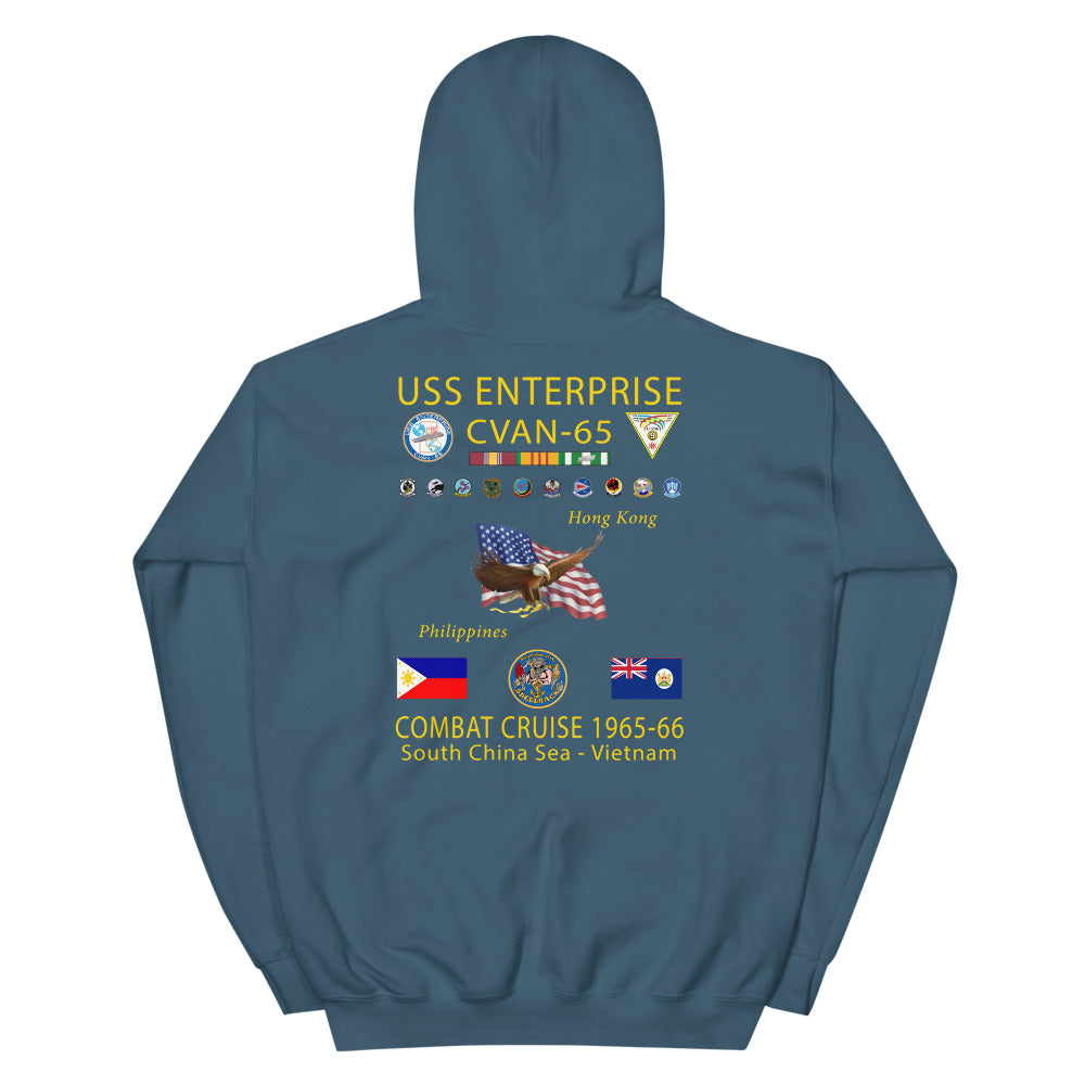 USS Enterprise (CVAN-65) 1965-66 Cruise Hoodie