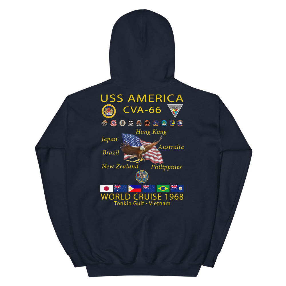 USS America (CVA-66) 1968 Cruise Hoodie