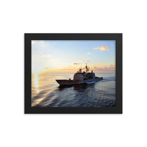 USS Leyte Gulf (CG-55) Framed Ship Photo