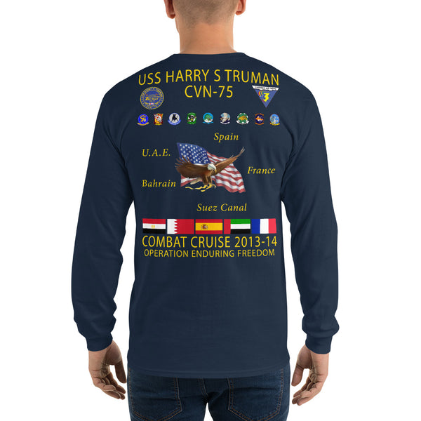 USS Harry S. Truman (CVN-75) 2013-14 Long Sleeve Cruise Shirt