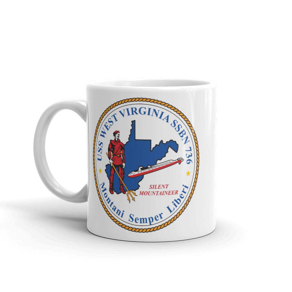 USS West Virginia (SSBN-736) Ship's Crest Mug
