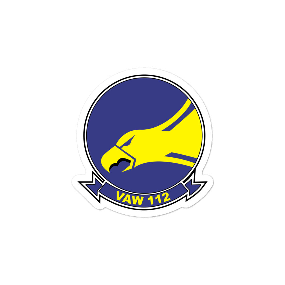 VAW-112 Golden Hawks Squadron Crest Vinyl Sticker