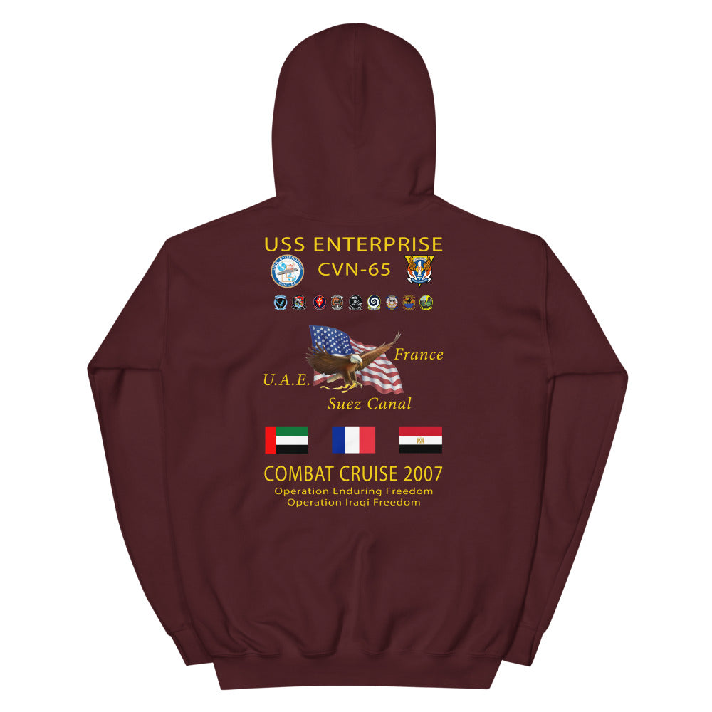 USS Enterprise (CVN-65) 2007 Cruise Hoodie